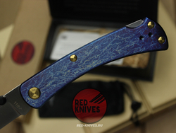 Нож Buck 110 Slim Pro TRX Titanium (Legacy Collection 2023) - ярко синий огненый титан