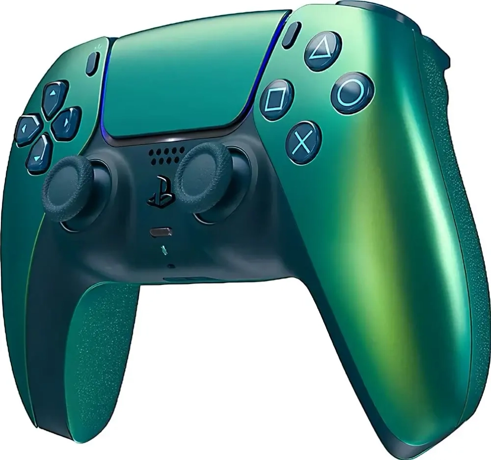 Беспроводной геймпад Dualsense Controller для PS5 (Chroma Teal - бирюзовый хром, CFI-ZCT1W: SIEE)
