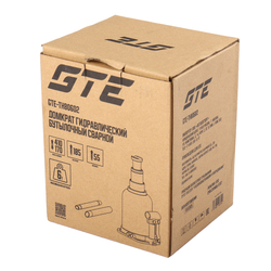 Домкрат бутылочный 6т 170-410мм 2-х штоковый GTE