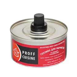Топливо для мармитов 4 часа горения гель 150 гр d 8,2 см h7/4,3 см P.L. Proff Cuisine