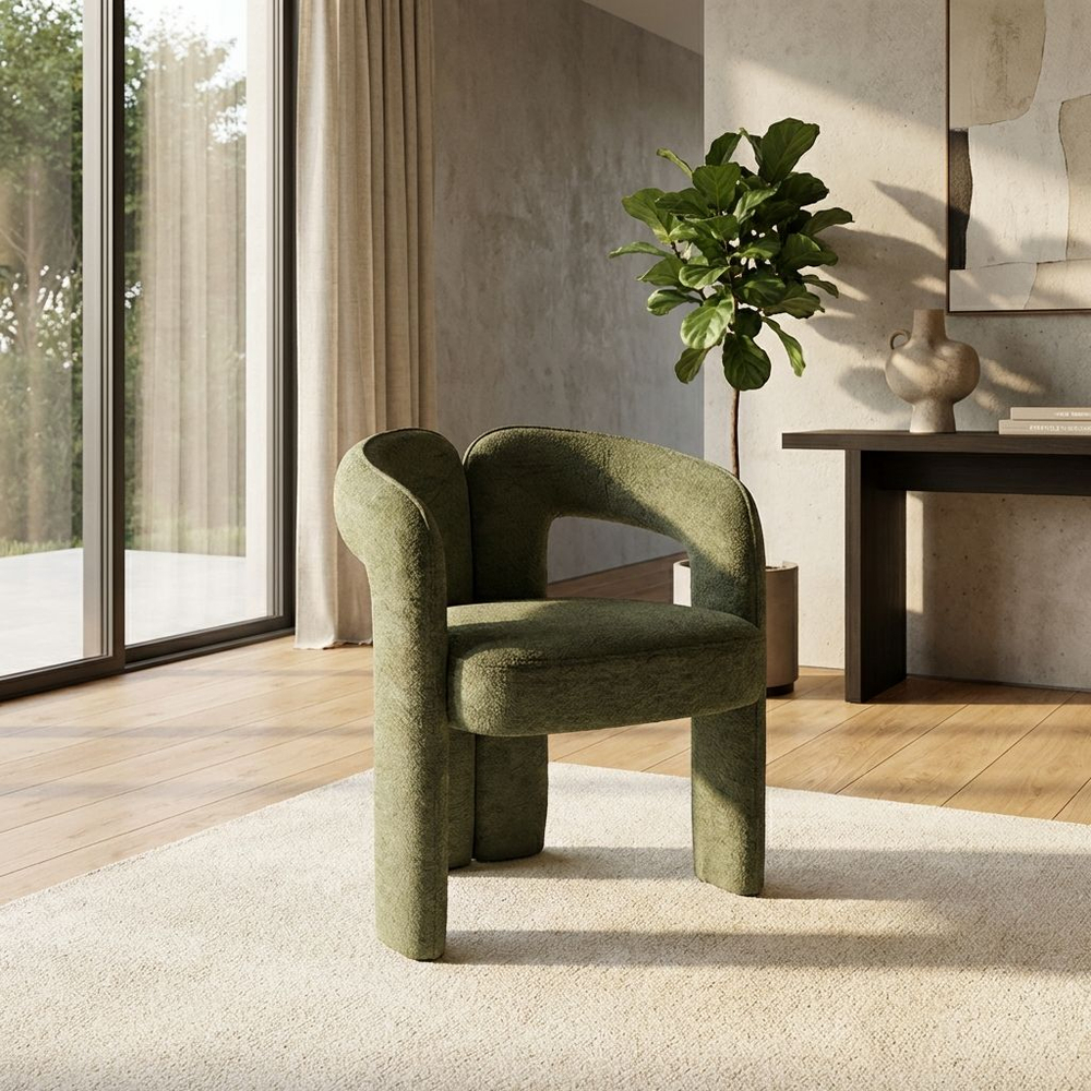 Полукресло Angie, микромех Plush green
