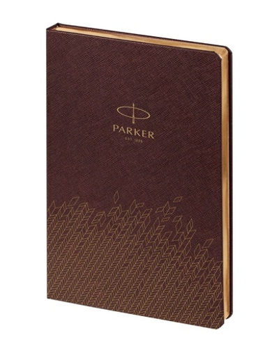 Ежедневник недатированный, коричневый c нанесением Logo Parker