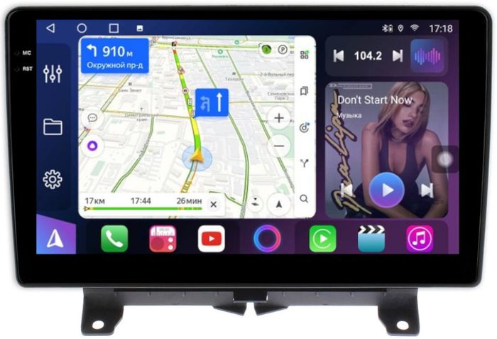 Магнитола для Range Rover Sport 1 2005-2009 - FarCar S400-TS18 монитор 9.5" QLED на Android 14, CarPlay, 4G SIM-слот