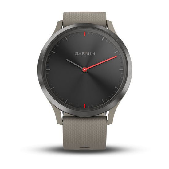 Умные часы Garmin Vívomove HR Sport черные с песочным ремешком 010-01850-03
