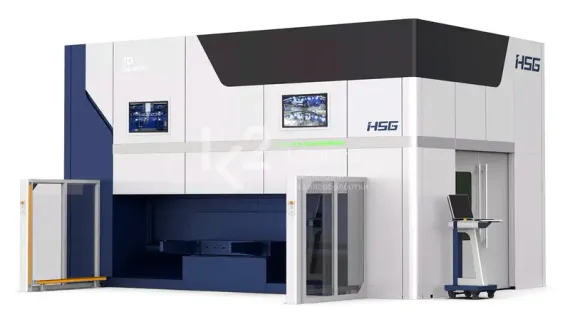 Пятиосевой 3D лазерный станок HSG Laser серии CELL для резки металла