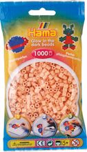 Hama Бусинки для термомозаики MIDI светящиеся в темноте красные, 1000 шт. (207-56)