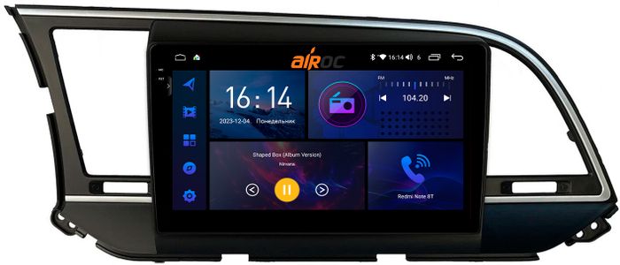 Магнитола для Hyundai Elantra 2016-2018 - AIROC 2K RI-2016 Android 12, Быстрая, QLed+2K, CarPlay, SIM-слот