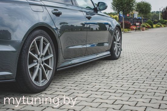 Сплиттеры накладок на пороги для AUDI A6 C7 S-line / S6 C7 (14-17)