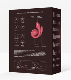 SVibe GIZI Pro - Инновационный вибратор, бордовый
