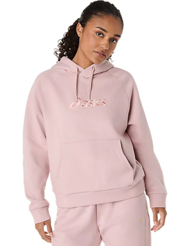 Женская теннисная толстовка Asics Logo Fleece Pullover — morganite
