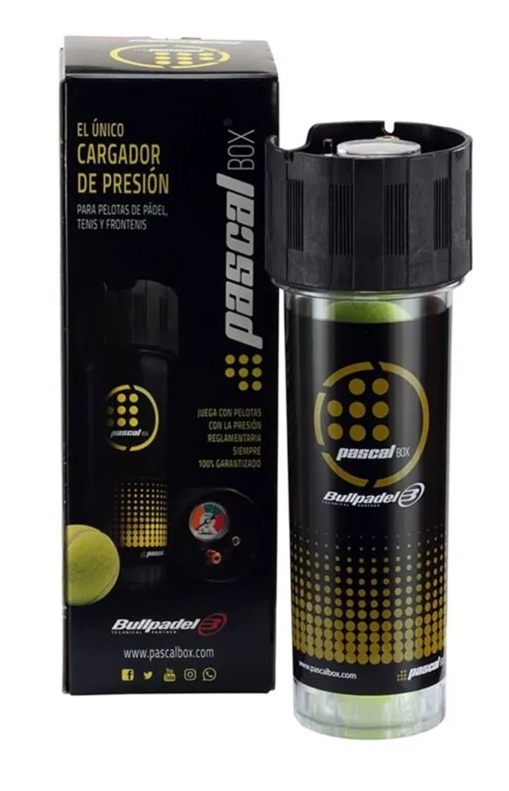 Бутылка для хранения мячей Bullpadel Pascal Box 3B