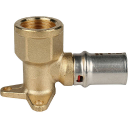Угольник настенный с креплением короткий 1/2"х16