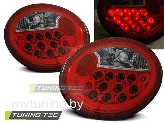 Задние фонари VW New Beetle red white led