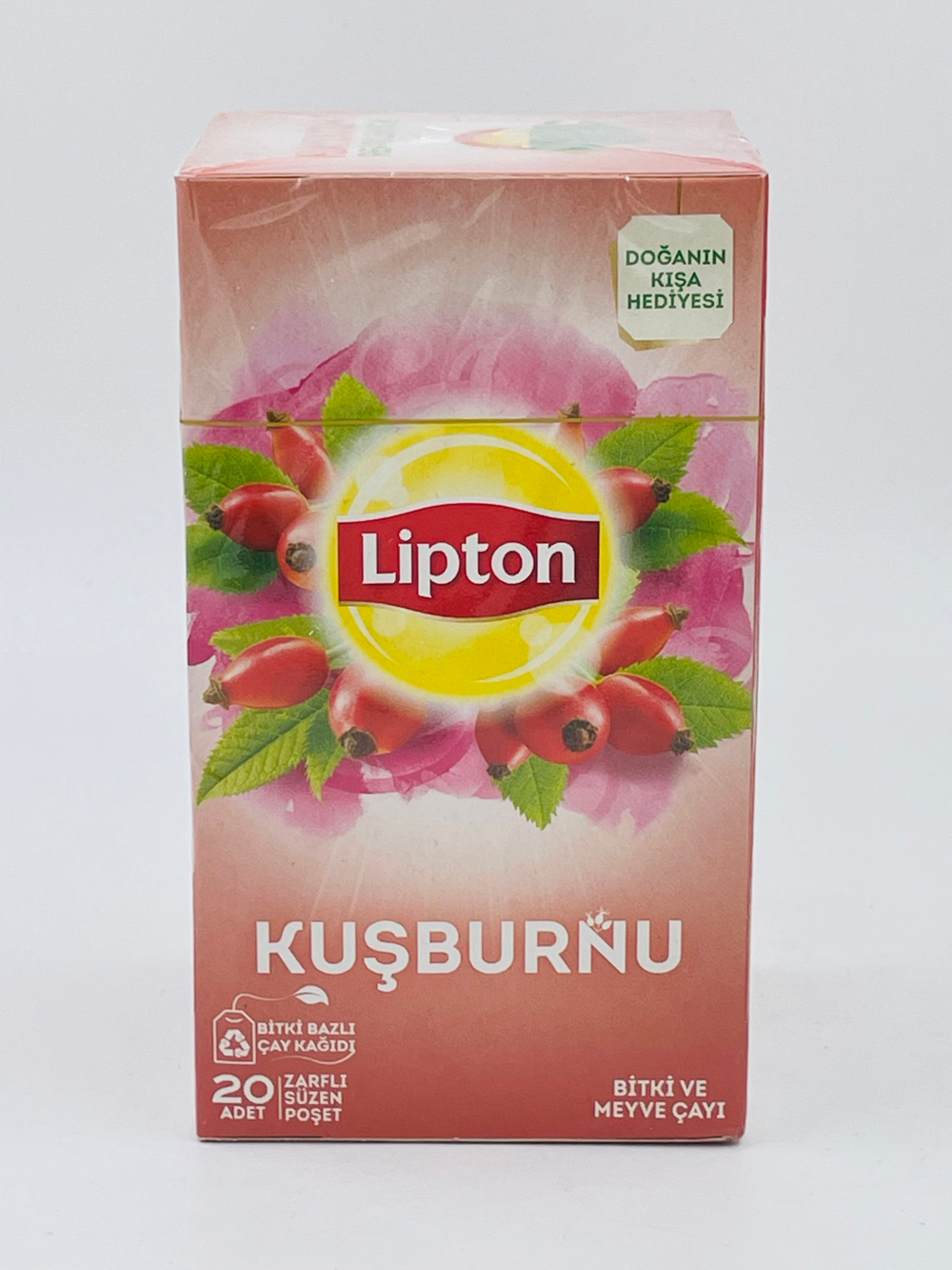Чай Lipton KUSBURNU с шиповником, 20 пакетиков, 50 г (Турция)