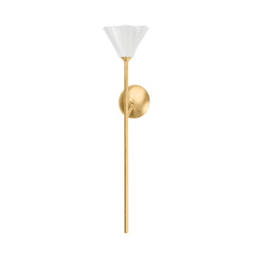 Corbett Julieta Wall Sconce, 15 cm, Vintage Gold Leaf