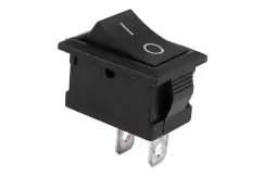 Переключатель TDM YL-211-05 6А 2 пол "I-O" 1з черный 30609
