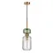 Подвесной светильник Gloss 1141/1S Green/Clear Escada