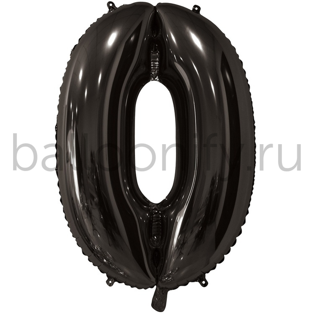 Шар ЦИФРА 0 Black 26" 66 см