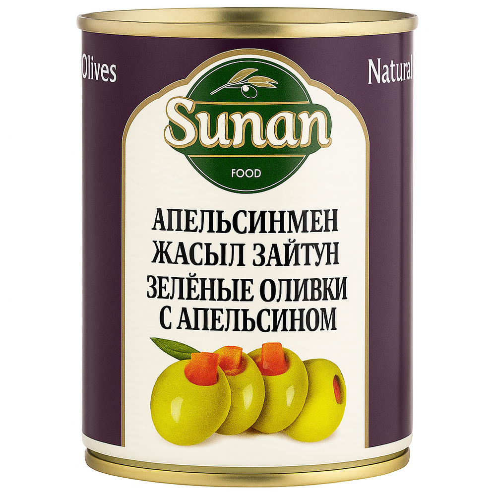 Оливки с апельсином Sunan 280 гр