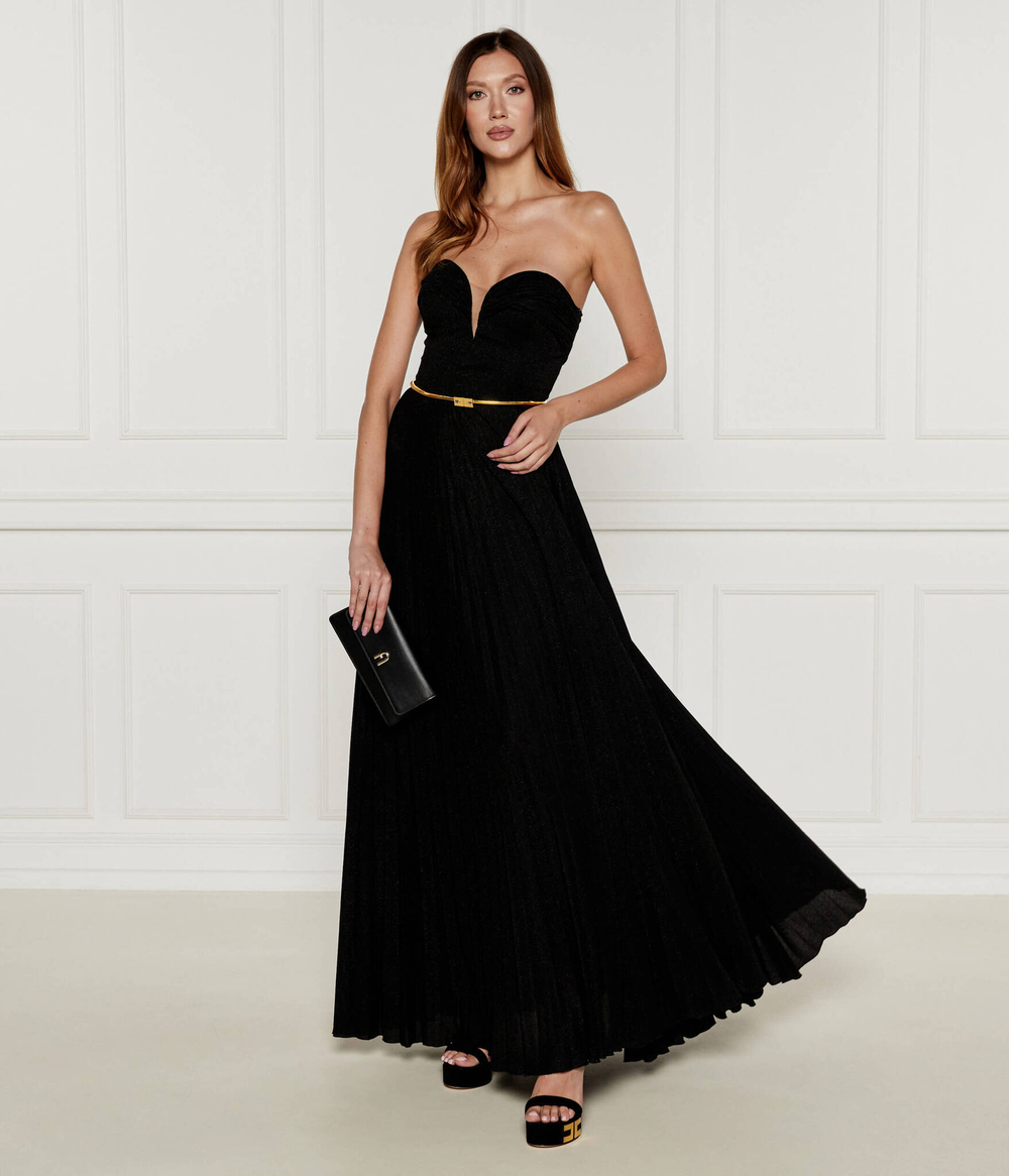 Платье с ремешком Elisabetta Franchi - черный(AB62847E2)