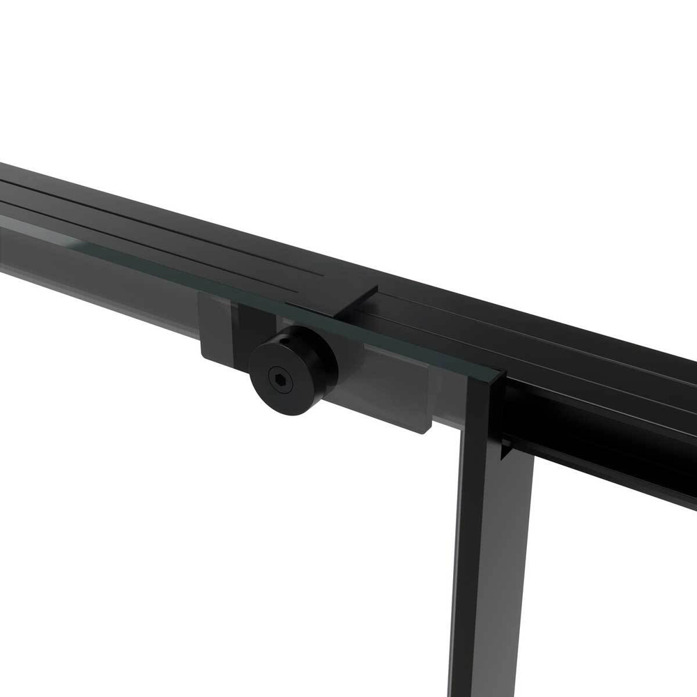 Душевая дверь Slim Soft VDS-1SS130CLB, 1300, черный, стекло прозрачное