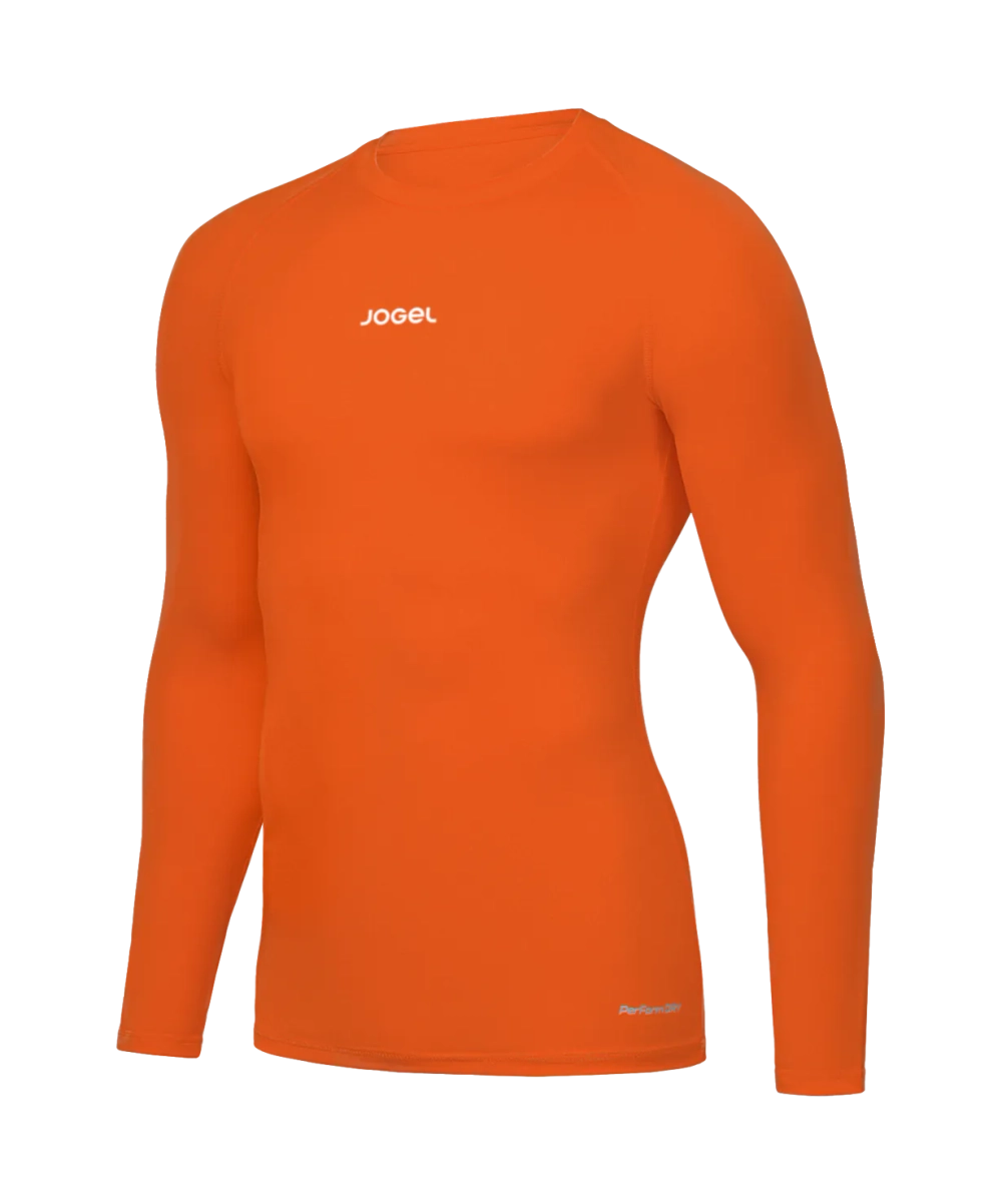 Футболка компрессионная с длинным рукавом Jogel CAMP 2 PerFormDRY Baselayer LS Tee, оранжевый D2