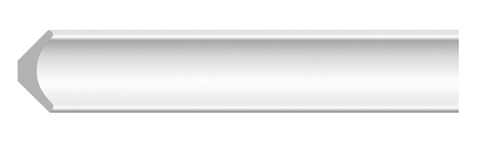 Плинтус потолочный ударопрочный гладкий Decomaster D133 20х20х2000мм