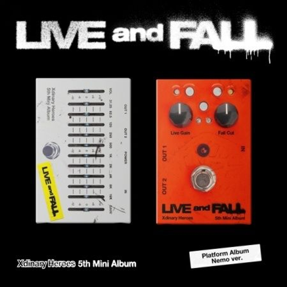 Альбом XDINARY HEROES - LIVE AND FALL 5th Mini Album PLATFORM ALBUM NEMO RANDOM Version