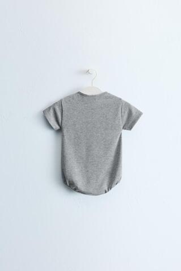 ZARA TIMELESS — БОДИ С ТЕКСТОВЫМ ПРИНТОМ, СЕРЫЙ