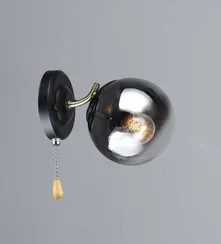 Бра Rilon 2317/1W AB+BK, 40 Вт, бронзовое и чёрное