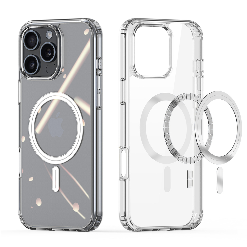 Усиленный прозрачный чехол с поддержкой MagSafe от Dux Ducis для iPhone 16 Pro, серия Clin Mag Series Case