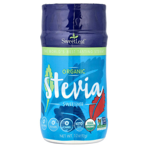 SweetLeaf Stevia, Органический подсластитель на основе стевии, 92 г (3,2 унции)
