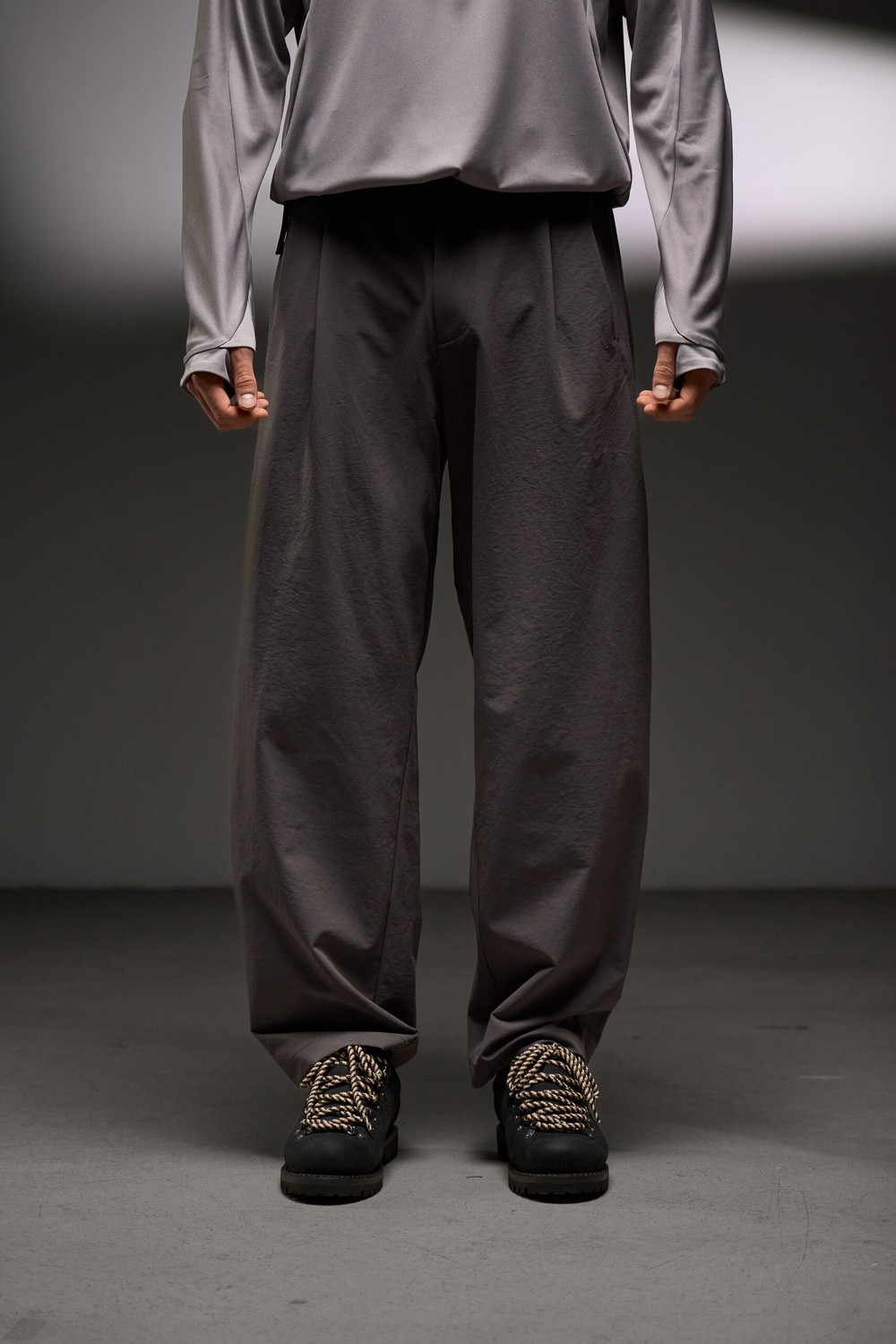 Брюки Blue Monte Casual Basic Tapered Pants "Brown"