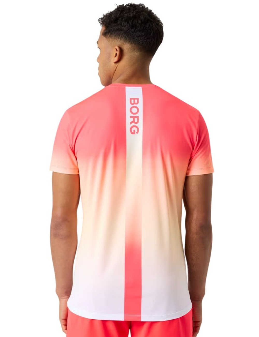 Мужская теннисная футболка Bj_rn Borg Ace Printed - sun orange/fading
