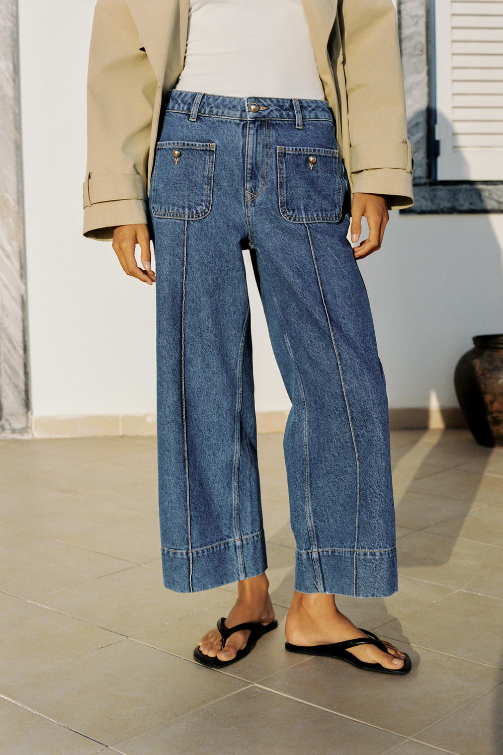 ДЖИНСЫ-КЮЛОТЫ Z1975 С ВЫСОКОЙ ПОСАДКОЙ — ZARA