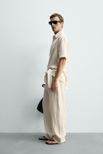 БРЮКИ СВОБОДНОГО КРОЯ ИЗ 100% ЛЬНА — ZARA · 2634/325