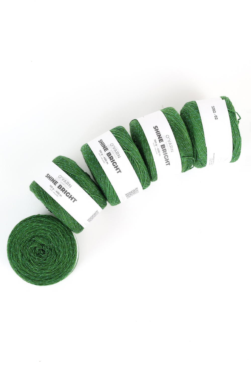 Пряжа O'Yarn SHINE BRIGHT однотонная, 100г