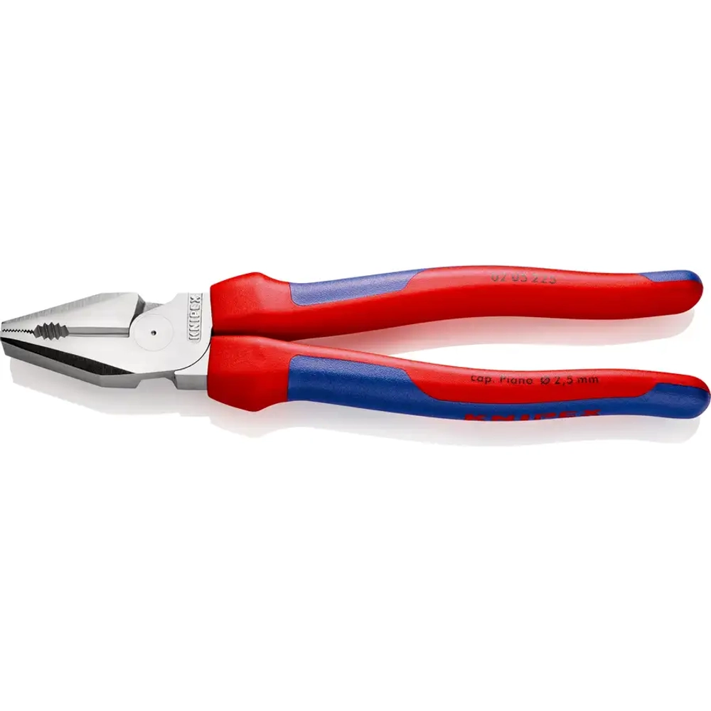 Плоскогубцы комбинированные особой мощности хромированные 225 мм Knipex 02 05 225