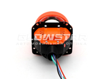 Билед модули M01, 2.5 дюйма, 12v, 5500К, с подсветкой красного цвета Devil Eyes, гаечное крепление (комплект, 2шт)
