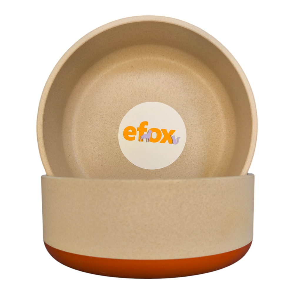 Миска "efox" TERRA для питомцев из бамбука, форма чаша