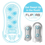 Мастурбатор 17,8см Tenga Flip Orb Blue Rush TFO-001