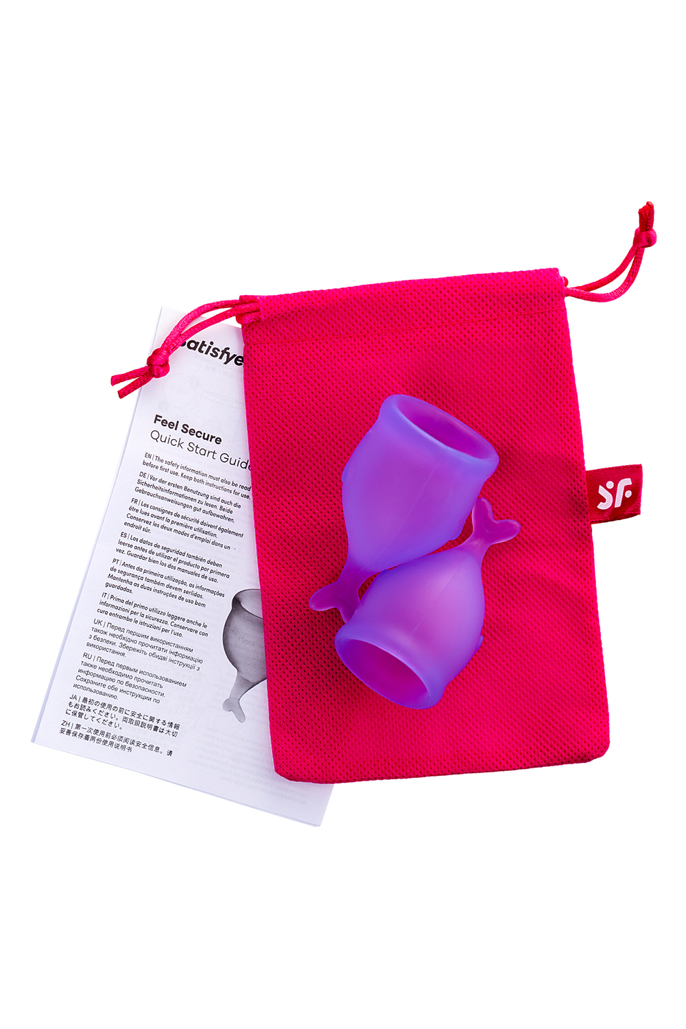 Набор менструальных чаш Satisfyer Feel secure Menstrual Cup фиолетовый 2 шт