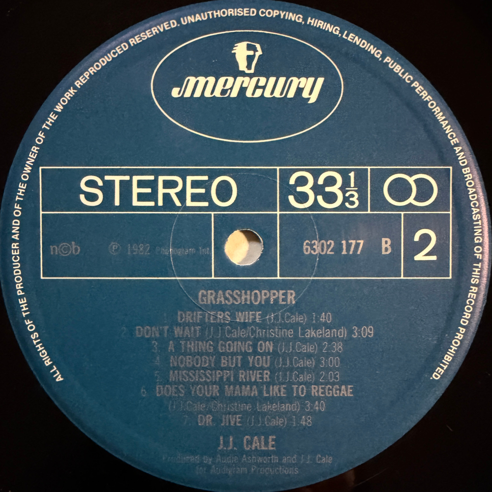 J.J. Cale - Grasshopper (Скандинавия 1982г.)