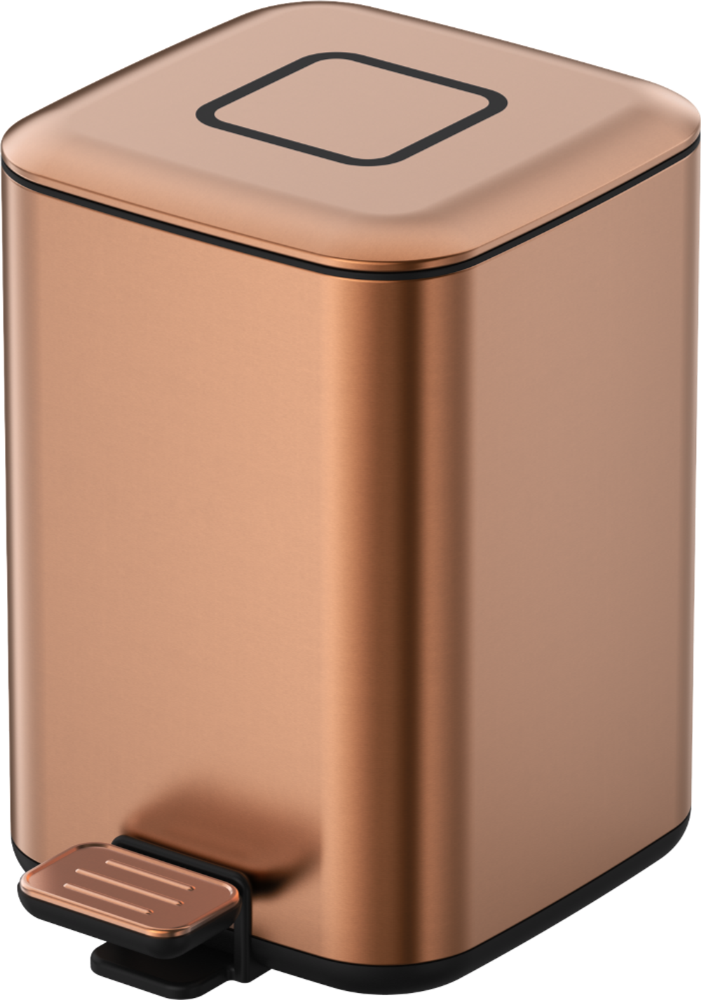 Ведро квадратное Brushed Bronze
