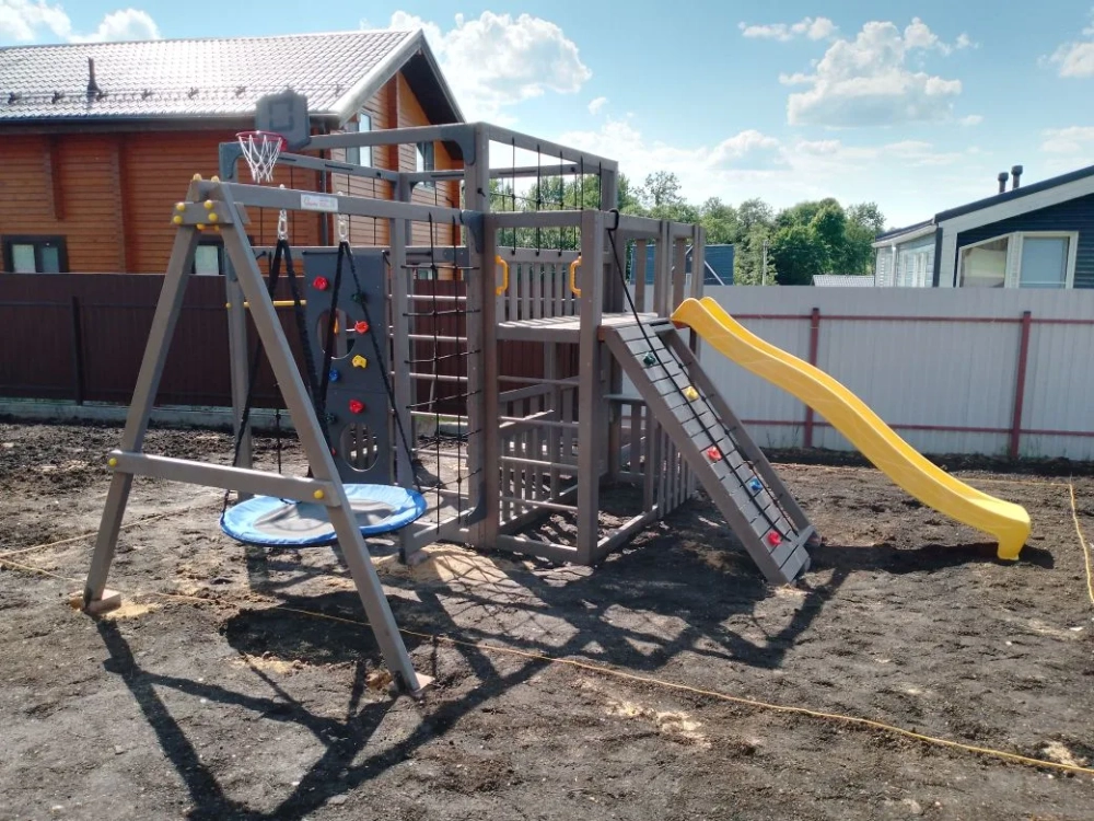 Детская площадка Савушка КУБ-5 (Серый)