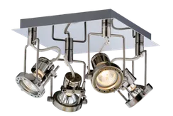 Светильник Sfera Sveta 8016-04/F104 BK+CH, 4×15 Вт, хромированный и чёрный