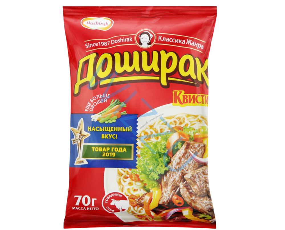 Лапша Квисти со вкусом говядины лоток, 70 г