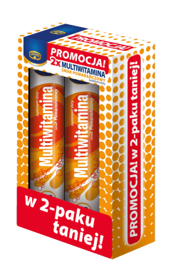 Krüger Vital Power Magnesium + B6 + Calcium - апельсиновый вкус, 2 x 20 таблеток.