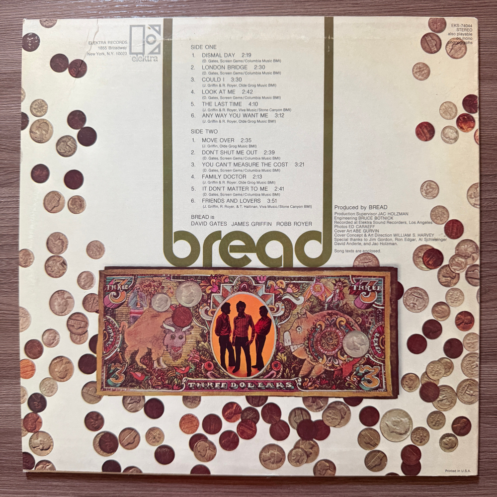 Bread ‎– Bread (США 1969г.)