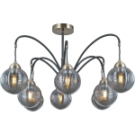IL0433-8PSQ-79 BK AB светильник потолочный ILLUMICO, E27х8
